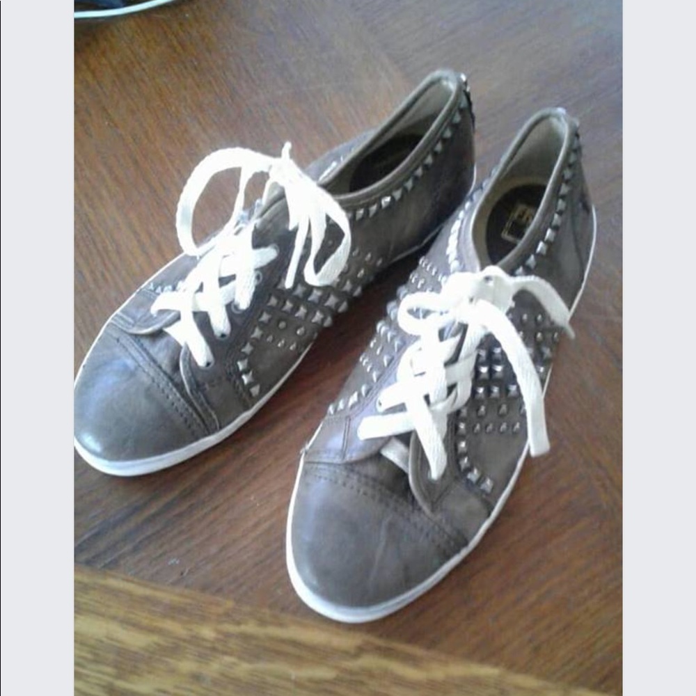 Frye Kira leather tennis shoes